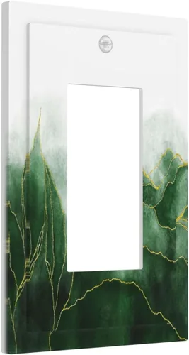 Miniatura 45 de Placa Decorativa de Pared de Granja Rústica con Cuerno de Madera para Puerta de Granero 1 Banda Duplex Cubiertas de Toma Eléctrica Soltera