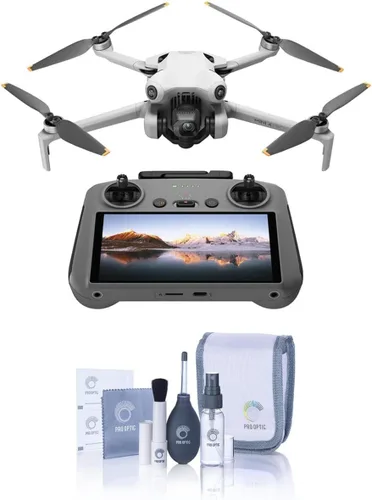 DJI Mini 4 Pro (DJI RC 2), Mini-Drone plegable con cámara de video HDR 4K para adultos, menos de 0.549 lbs/249 g, tiempo de vuelo de 34 minutos,