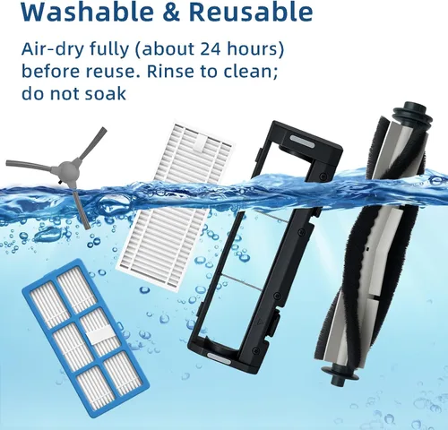 Miniatura 9 de SmartClean 2000 Kit de accesorios para aspiradora Ionvac SmartClean 2000 Robovac - 2 cepillos principales, 1 cubierta de rodillo, 6 filtros Hepa, 6