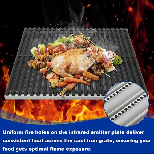 Miniatura 5 de Outspark Piezas de repuesto para parrillas de gas Charbroil TRU-Infrared 2015 y más recientes comerciales, firmas, serie profesional, placas