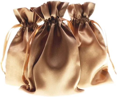 Miniatura 21 de Bolsas con cordón de satén azul bebé para regalo y recuerdo de boda, 5 x 8 pulgadas, 50 por paquete