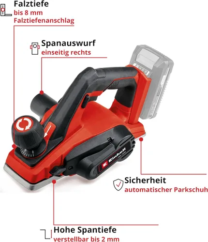 Miniatura 4 de Einhell Cepilladora inalámbrica TE-PL 18/82 Li - Solo Power X-Change