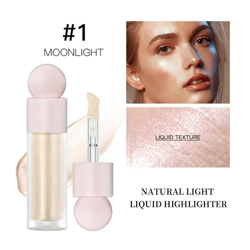 Miniatura 2 de Resaltador líquido de maquillaje - Resaltadores faciales y luminizadores, resaltadores de maquillaje para un brillo natural de larga duración