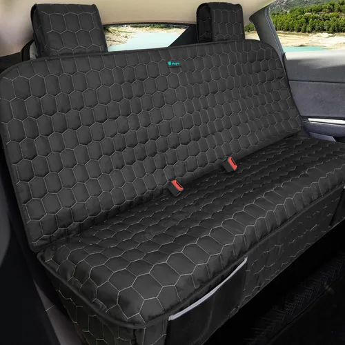 Miniatura 9 de Meginc Fundas de Asiento para Perros para Asiento Trasero, Asiento de Coche para Perros para Tesla Model 3, Funda de Asiento para Mascotas 100%