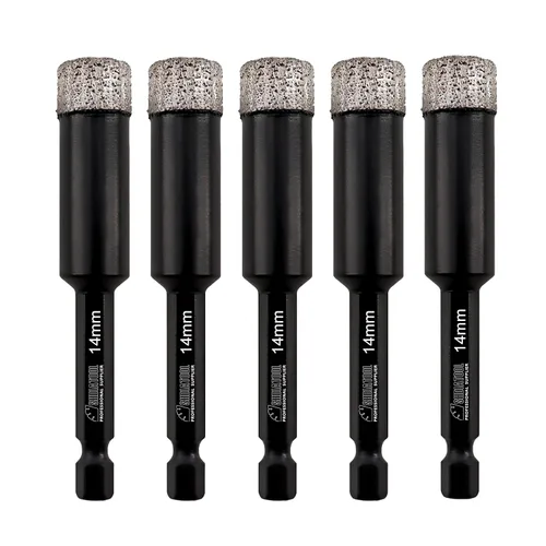 Miniatura 10 de SHDIATOOL Brocas de diamante seco 1/4 "para azulejos de porcelana cerámica porcelana mármol granito diámetro 0.236 in 2 unids