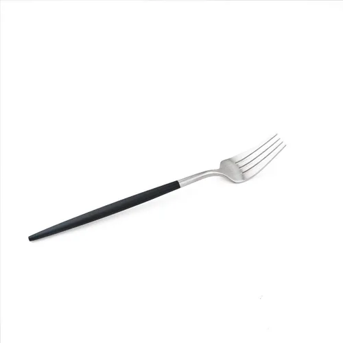 Miniatura 6 de Juego de cubiertos de lujo, 20 piezas de acero inoxidable 18/10 con mango negro mate para 4 personas, incluyendo tenedores, cucharas, cuchillos
