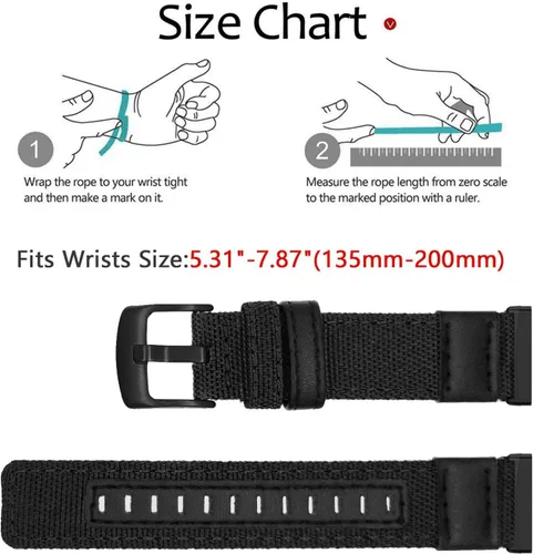 Miniatura 7 de Abanen Correas de reloj militar de nailon para Fitbit Versa 4 / Sense 2, conectores mejorados con tela tejida transpirable correa duradera