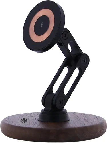 Miniatura 10 de ClikDock - Soporte magnético inalámbrico para teléfono celular, giro de 360°, construcción de aluminio, compatible con teléfonos MagSafe para iPhone