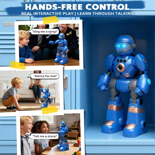 Miniatura 5 de Juguetes Robot para Niños de 3-8: Robot de Control Remoto con Función de Habla, Programable, Grabación de Voz, Canto, Baile y Control de Gestos