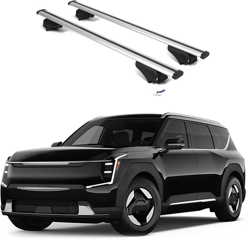 Miniatura 18 de ERKUL - Barras transversales de techo para Alfa Romeo Stelvio 2017-2026 Barras transversales de aluminio con cerradura antirrobo para techo