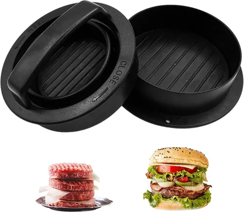 Miniatura 4 de TCAIRG - Molde para hamburguesas para hamburguesas de diferentes tamaños, funciona mejor para prensa de hamburguesas rellenas, deslizadores