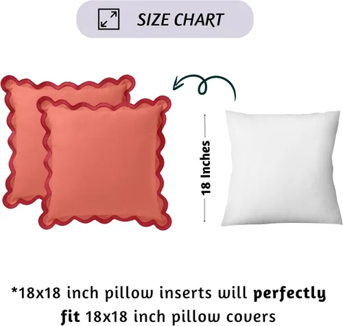 Miniatura 4 de Folkulture - Juego de 2 fundas de almohada de 18 x 18 pulgadas, fundas de almohada decorativas rojas para decoraciones del 4 de julio, almohadas