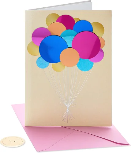 Miniatura 5 de Papyrus Tarjetas de cumpleaños, globos y champán (2 unidades)