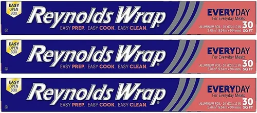 Reynolds Wrap Papel de aluminio (30 pies cuadrados (paquete de 3))