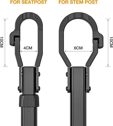Miniatura 5 de Adaptador de barra transversal de bicicleta para portabicicletas – Barra transversal de tubo superior ajustable – Barra adaptadora de bicicleta
