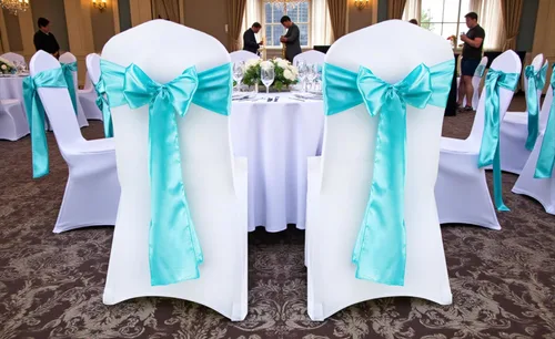 Miniatura 160 de mds - Lote de 10 lazos de satén para sillas de boda y eventos, para decoración de fiestas, 30 colores, Satin, 10 Verde oliva