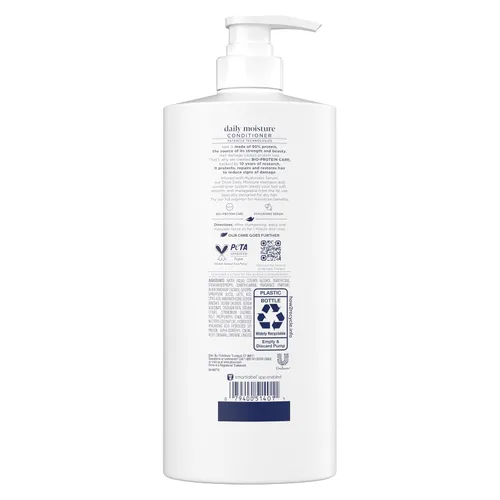 Miniatura 2 de Dove Acondicionador diario de tratamiento de daños por humedad para cabello seco con tecnología de cuidado de bio-proteínas y suero hialurónico, 12