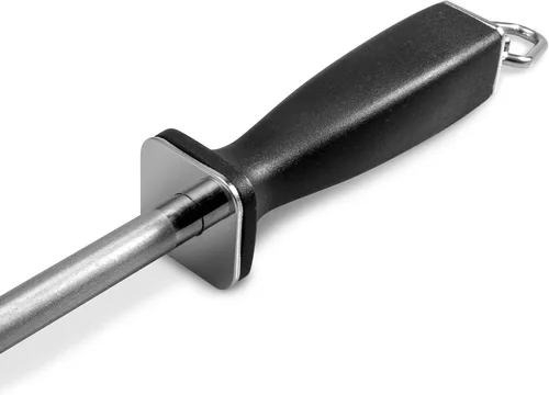 Miniatura 3 de Varilla superior para afilar cuchillos, acero cepillado diamante profesional de 10 pulgadas Tipo C - negro