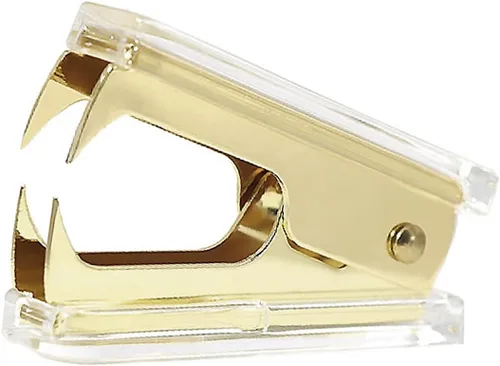 Miniatura 6 de NatSumeBasics Lindo removedor de grapas de arcoíris, herramienta de extracción de grapas transparente para el hogar, oficina, escuela, accesorios