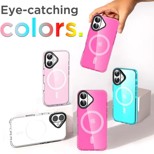 Miniatura 13 de AICase Funda protectora para iPhone 16 compatible con iPhone 16, delgada, ligera, transparente [no amarillenta] Diseño vibrante