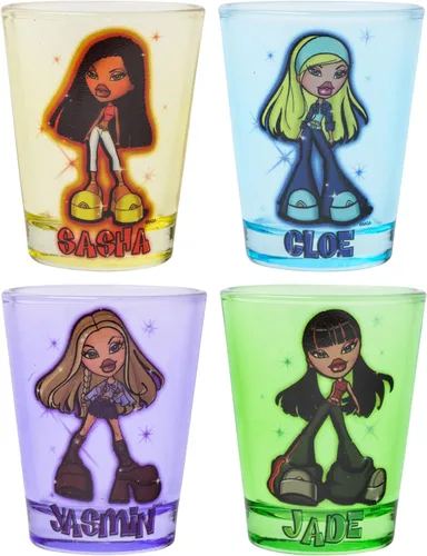 Miniatura 23 de Silver Buffalo Care Bears on Clouds con Funshine, Tenderheart, Cheer and Grumpy Bear - Juego de 4 mini vasos de 1.5 onzas Osos de cuidado