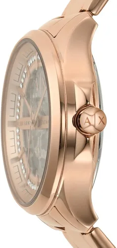 Miniatura 3 de Armani Exchange - Reloj de vestir de acero inoxidable con tres manos para mujer, Oro rosa automático, Reloj automático