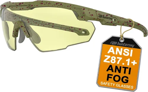 Miniatura 16 de HTS HUNTERSKY Gafas de tiro tácticas balísticas ANSI Z87+UV400 gafas protectoras Negro Claro