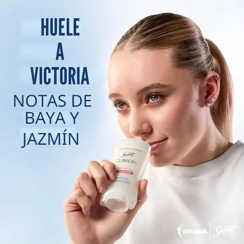 Miniatura 6 de Secret Clinical Strength 100HR Defense, desodorante antitranspirante sólido invisible para mujeres, edición Paige Bueckers, protección contra