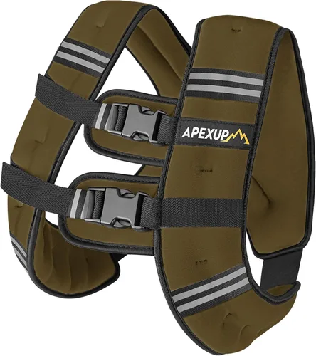 Miniatura 19 de APEXUP - Chaleco con peso de 5, 10, 15, 20, 25 y 30 libras para hombre y mujer, con rayas reflectantes, equipo para entrenamiento de fuerza y correr