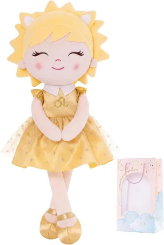 Regalos de bebé niña muñecas de felpa constelaciones muñeca zodiaco regalo de cumpleaños 17 pulgadas Leao