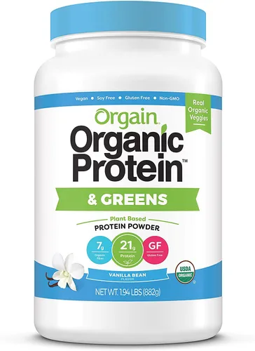 Miniatura 2 de Orgain Proteína vegana orgánica en polvo + verduras, vainilla – 0.81 onzas de proteína a base de plantas, sin gluten, sin lácteos, sin lactosa, sin