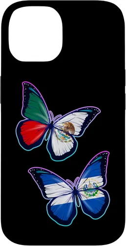 Miniatura 4 de El Salvador y México bicultural Roots - Carcasa para iPhone 17 (versión mariposa)