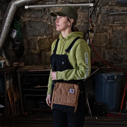 Miniatura 6 de Carhartt, Durable, Adjustable Crossbody Bag With Flap Over Snap Closure