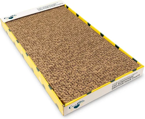 Our Pets Rascador cósmico para gatos, hierba gatera cultivada en Norteamérica incluida, reversible para el doble de uso, 18.13 x 10.13 x 1.25