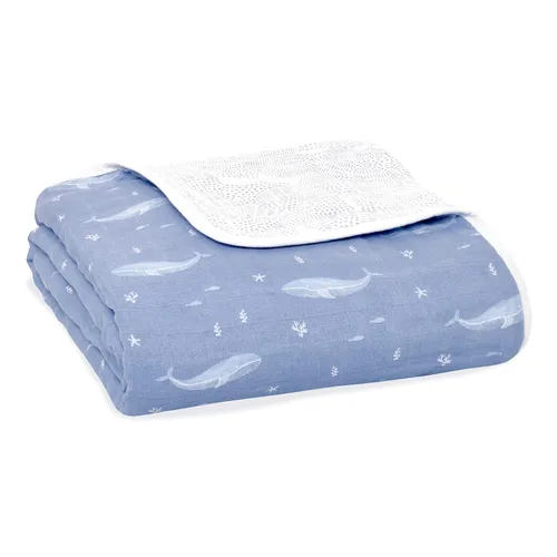 Miniatura 6 de aden + anais Manta de muselina 100% algodón orgánico para bebé, ropa de cama de cuna para recién nacidos y niños pequeños, cobija de guardería
