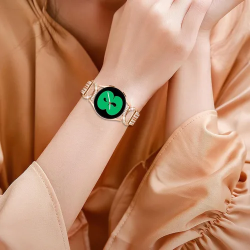 Miniatura 5 de Correas de reloj compatibles con Michael Kors Access Gen 4 MKGO/MKGO Gen 5E de 1.61 pulgadas para mujer, joyería de diamantes de imitación de Oro