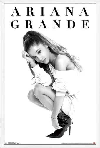 Miniatura 15 de Ariana Grande - Póster de pared de luna de miel, 22.4 pulgadas de largo x 14.7 pulgadas de ancho, versión enmarcada en madera de granero