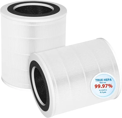 KJ350 Filtro de repuesto HEPA verdadero compatible con AOPO KJ-350 y ABTOP AP350 purificadores de aire, filtro HEPA 3 en 1 grado H13 con filtro de