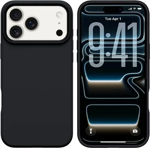 Miniatura 9 de GUAGUA Funda compatible con iPhone 17 Pro Max de 6.9 pulgadas, silicona líquida, goma de gel suave, delgada, forro de microfibra delgada