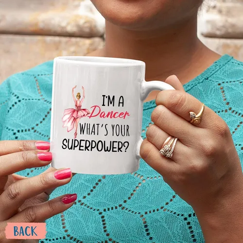Miniatura 3 de Regalo personalizado de bailarina, taza de zapato de ballerina, taza de bailarina, tazas para amantes de la danza, taza de café personalizada