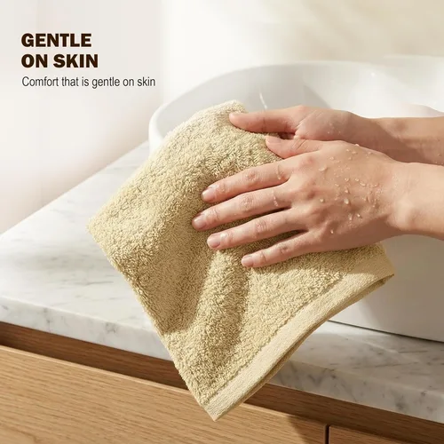 Miniatura 2 de Utopia Towels Juego de 12 paños de algodón – 100% algodón hilado en anillo, paños de franela de alta calidad, altamente absorbentes y suaves al