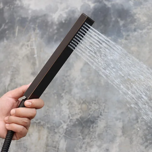 Miniatura 6 de Grifos de bañera independientes Llenadores de bañera negros Montaje en el piso Llenador de grifo para bañeras Bañeras LLGG Alto Flujo 11.9GPM Baño