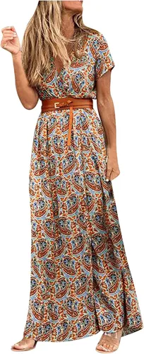 FQZWONG Vestidos para mujer 2023 para vacaciones en la playa, casual, elegante, de manga corta, sexy, para fiesta, club, vestido de salida
