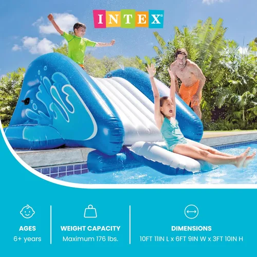 Miniatura 2 de Intex Hinchable, diseño de arcoíris anillo centro de juego, 135 pulgadas x 81 pulgadas x 50 pulgadas para +6 años