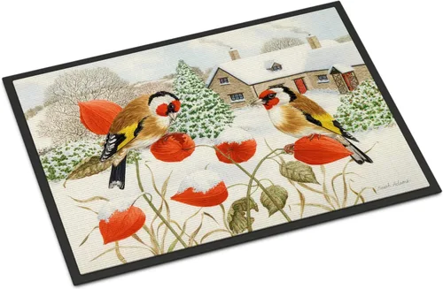 Caroline's Treasures ASA2189MAT - Felpudo europeo de 18 x 27 pulgadas, tapete para puerta delantera, interior y exterior, para entrada,