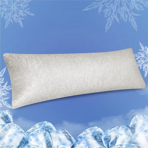 Miniatura 13 de Fittia Fundas de almohada refrescantes para personas que duermen con calor, paquete de 2 fundas de almohada transpirables con cremallera oculta, Azul