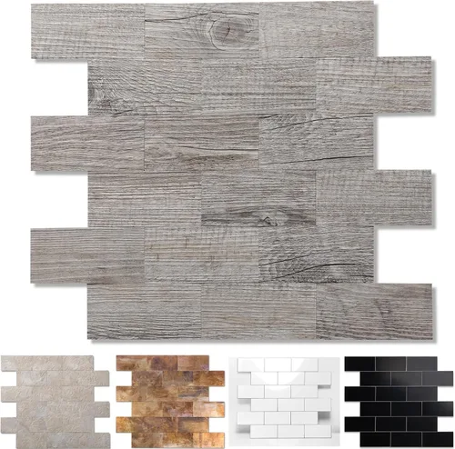 Miniatura 45 de Azulejos Adhesivos para Salpicadero 12"X12" Azulejos de Pared PVC, Adhesivos para Salpicadero de Cocina, Azulejos de Baño, Chimenea, Lavandería