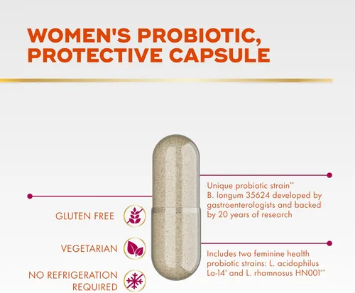 Miniatura 5 de Align Probióticos, de doble acción para mujer, probióticos para mujeres, multicepa con árbol casto, apoya la salud femenina*, alivia la hinchazón