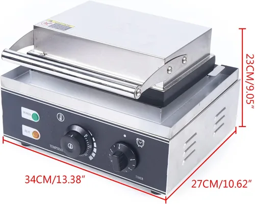 Miniatura 7 de Máquina eléctrica para hacer donas de 1500 W, 5 piezas de acero inoxidable para hacer donas, máquina para panqueques, panadería, superficie