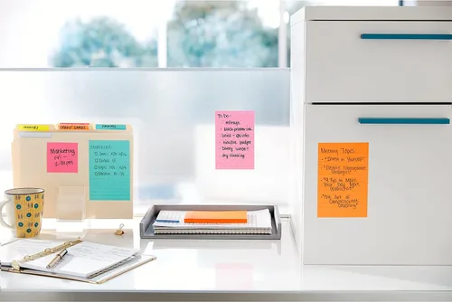 Miniatura 11 de Post-it Notas superadhesivas multi-tamaño Supernova Neons Con líneas Doble poder de pegado 15 blocs, paquete de 12